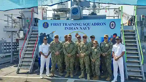 INDIAN NAVY'S FIRST TRAINING SQUADRON DEPARTS MANAMA, BAHRAIN