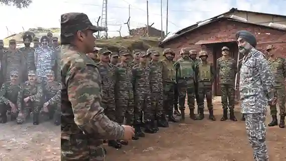 VISIT OF AIR CHIEF MARSHAL AP SINGH, CAS AT JAMMU AND FORWARD IAF BASES ON THE EVE OF DIWALI