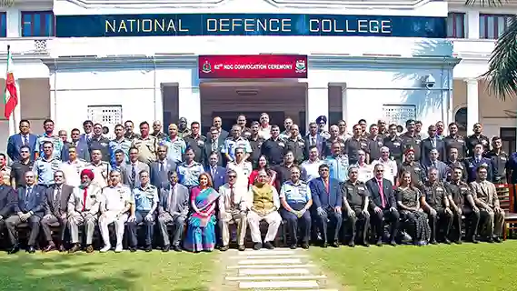 Raksha Mantri to military leaders at National Defence College, New Delhi