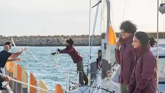 NAVIKA SAGAR PARIKRAMA II INSV TARINI ARRIVES AT FREMANTLE, AUSTRALIA