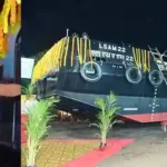 LAUNCH OF 8th AMMUNITION CUM TORPEDO CUM MISSILE (ACTCM) BARGE, LSAM 22 (YARD 132)