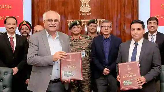 Aatmanirbhar Bharat: MoD inks Rs 7,629 crore contract with L&T for K9 VAJRA-T Self-Propelled Tracked Artillery Guns for Indian Army