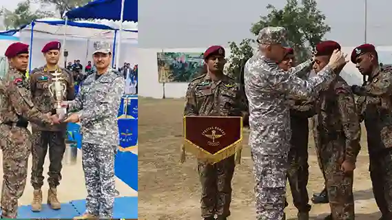 Maroon Beret Ceremonial Parade at Guard Regimental Training Centre Air Force Station Chandigar 