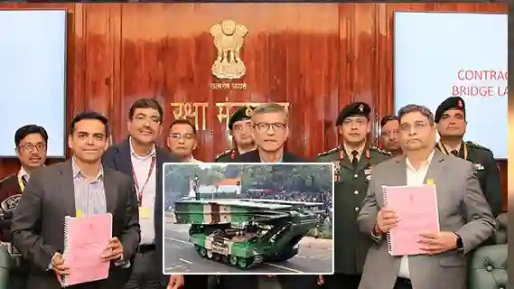 Rs 1561 crore contract inked with Heavy Vehicles Factory, AVNL for 47 T-72 Bridge Laying Tanks for Indian Army