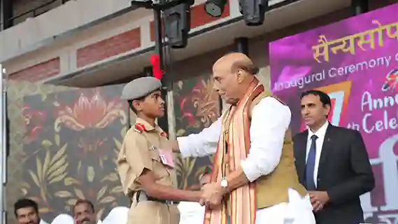 Raksha Mantri inaugurates Vidyadhiraja Vidyapeetom Sainik School in Alappuzha, Kerala