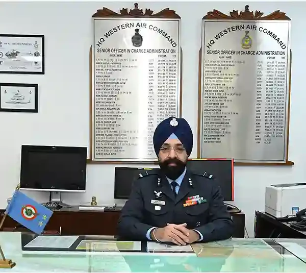 AIR VICE MARSHAL MANMEET SINGH TOOK OVER AS SENIOR OFFICER-IN-CHARGE ADMINISTRATION, HEADQUARTERS WESTERN AIR COMMAND, INDIAN AIR FORCE best title