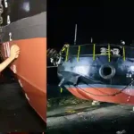 LAUNCH OF EIGHTH MISSILE CUM AMMUNITION (MCA) BARGE, LSAM 11 (YARD 79)