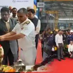STEEL CUTTING OF THIRD FLEET SUPPORT SHIP FOR INDIAN NAVY