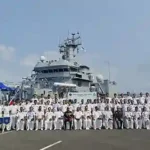 INDIAN NAVY'S FIRST TRAINING SQUADRON ARRIVES AT SIHANOUKVILLE, CAMBODIA