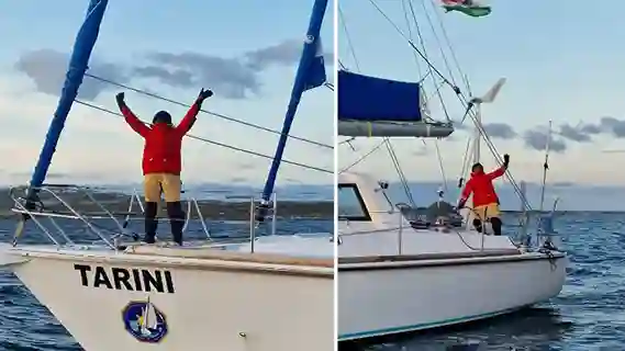 NAVIKA SAGAR PARIKRAMA II INSV TARINI REACHES PORT STANLEY - THE THIRD PORT OF CALL