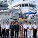 FIRST TRAINING SQUADRON OF INDIAN NAVY ARRIVED AT CAM RANH BAY, VIETNAM