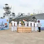 INDIAN NAVAL SHIP KUTHAR ARRIVES AT COLOMBO, SRILANKA