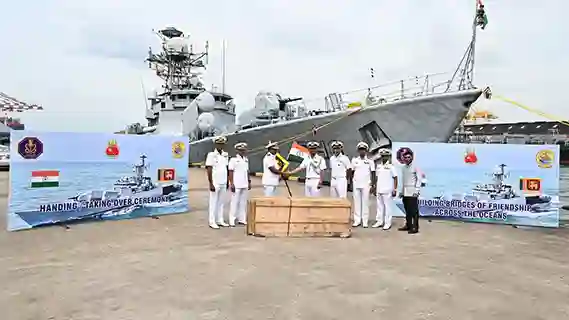 INDIAN NAVAL SHIP KUTHAR ARRIVES AT COLOMBO, SRILANKA