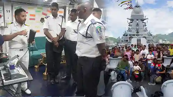 INS IMPHAL COMPLETES VISIT TO PORT LOUIS FOR NATIONAL DAY CELEBRATIONS