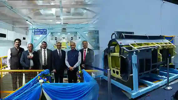 First Centre Fuselage for LCA Tejas Mk 1A Handed Over to HAL