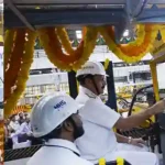 STEEL CUTTING OF FOURTH FLEET SUPPORT SHIP FOR INDIAN NAVY