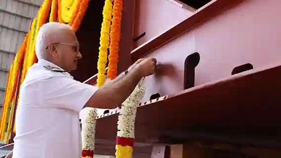 KEEL LAYING OF THIRD FLEET SUPPORT SHIP FOR INDIAN NAVY