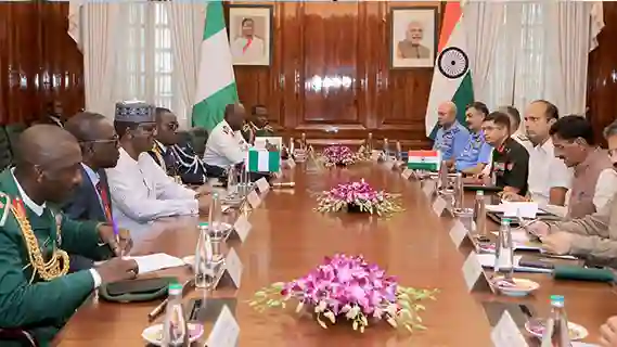 Raksha Rajya Mantri holds bilateral meeting with Nigerian Minister of State, Defence in New Delhi