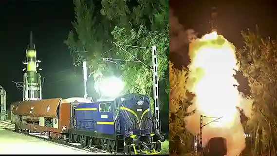 DRDO carries out the successful launch of Intermediate Range Agni-Prime Missile from a Rail based Mobile launcher system  