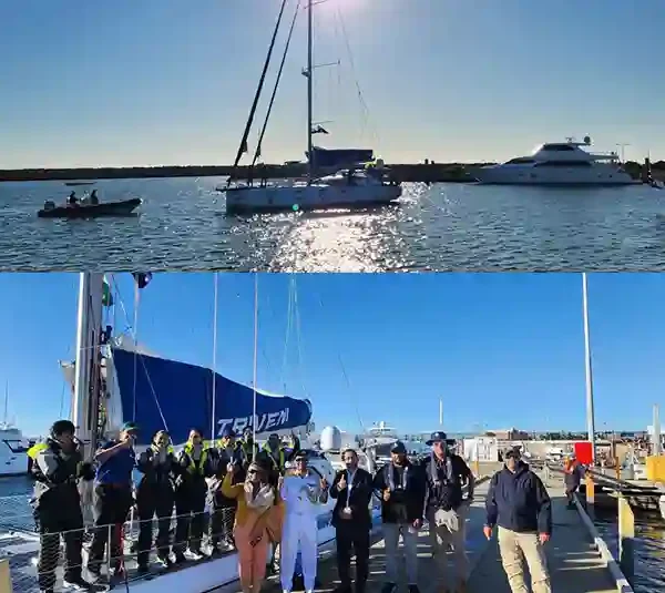 IASV TRIVENI DOCKS AT FREMANTLE — INDIA’S ALL-WOMEN TRI-SERVICE SAILING EXPEDITION REACHES AUSTRALIA