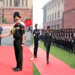 MAJ GEN YOUSEF MAAYOUF SAEED AL HALLAMI, COMMANDER, UNITED ARAB EMIRATES LAND FORCES ARRIVES IN INDIA