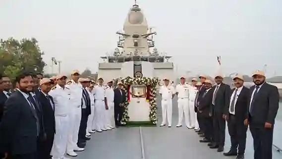 DELIVERY OF TARAGIRI THE FOURTH NILGIRI CLASS PROJECT 17A INDIGENOUS ADVANCED STEALTH FRIGATE