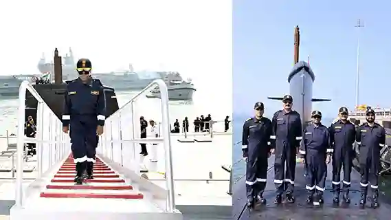 PRESIDENT OF INDIA TAKES A SORTIE IN SUBMARINE – INS VAGHSHEER
