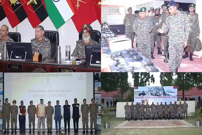 COAS GENERAL UPENDRA DWIVEDI PRESIDES OVER BIENNIAL ARTILLERY CONFERENCE 2025 AT SCHOOL OF ARTILLERY, DEVLALI