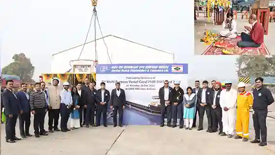 GRSE Strengthens Export Drive Second MPV Takes Shape with Keel Laying