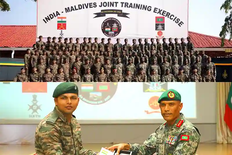 INDIA- MALDIVES JOINT MILITARY EXERCISE EKUVERIN CONCLUDES SUCCESSFULLY AT THIRUVANANTHAPURAM