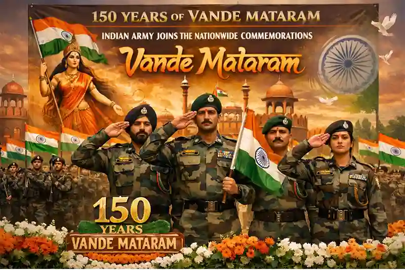 INDIAN ARMY TO JOIN THE SECOND PHASE OF NATIONWIDE COMMEMORATIONS MARKING 150 YEARS OF VANDE MATARAM