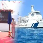 Raksha Mantri commissions Indian Coast Guard Ship Samudra Pratap, India’s first indigenously designed Pollution Control Vessel built by GSL