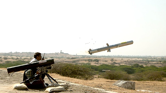 DRDO successfully flight-tests Man Portable Anti-Tank Guided Missile with top attack capability against a moving target