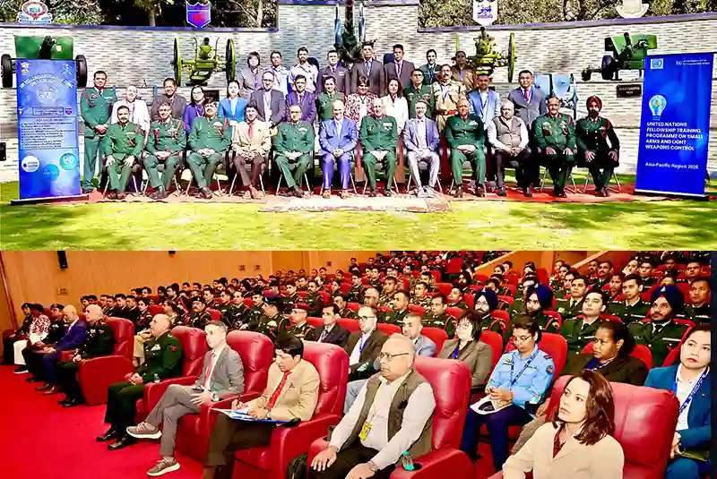 INDIAN ARMY HOSTS INAUGURAL UN FELLOWSHIP ON SMALL ARMS AND LIGHT WEAPONS CONTROL FOR ASIA-PACIFIC REGION AT JABALPUR