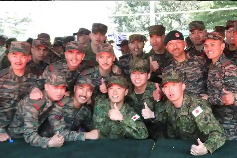 INDIA-JAPAN JOINT EXERCISE 'DHARMA GUARDIAN' COMMENCES IN CHAUBATTIA, UTTARAKHAND