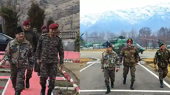 CDS General Anil Chauhan Reviews Operational Readiness of Chinar Corps