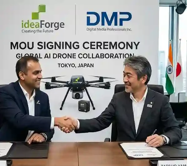 ideaForge inks MoU with Japan's DMP to Expand Global Footprint in Next-Gen AI Drones