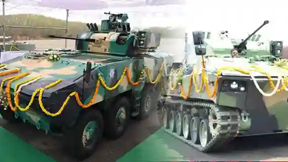 DRDO unveils Advanced Armoured Platforms (Tracked & Wheeled)