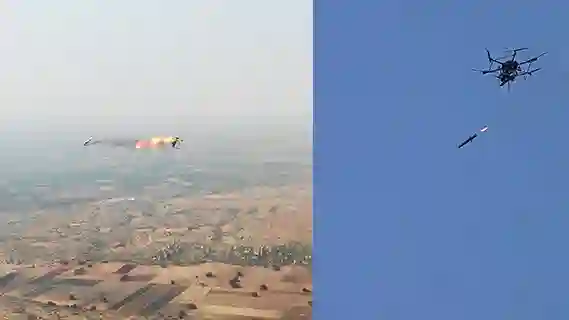 Major boost to Aatmanirbhar Bharat: DRDO completes development trials of Unmanned Aerial Vehicle Launched Precision Guided Missile-V3 in Air-to-Ground & Air-to-Air modes