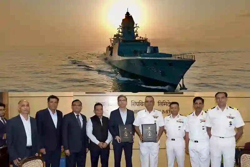 DELIVERY OF PROJECT 17A INDIGENOUS ADVANCED STEALTH FRIGATE MAHENDRAGIRI