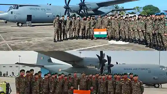 INDIAN ARMY MARCHING CONTINGENT TO PARTICIPATE IN SEYCHELLES 50TH NATIONAL DAY CELEBRATIONS