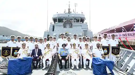 INDIAN NAVY COMMISSIONS INS MALVAN, THE SECOND OF THE MAHE-CLASS ANTI-SUBMARINE WARFARE SHALLOW WATER CRAFT