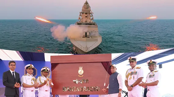 Indian Navy commissions Made-in-India advanced stealth frigate ‘INS Mahendragiri’ in Raksha Mantri’s presence at Visakhapatnam