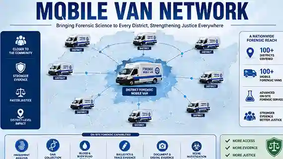 DISTRICT-LEVEL FORENSIC MOBILE VAN NETWORK